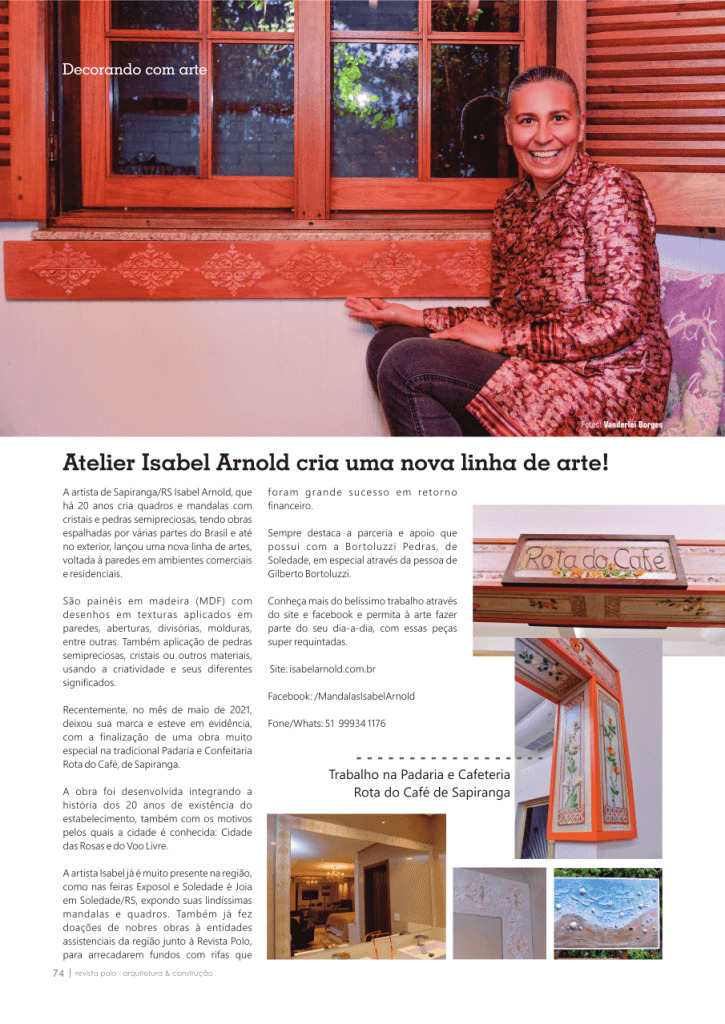 Página 74 Revista Atelier Isabel Arnold